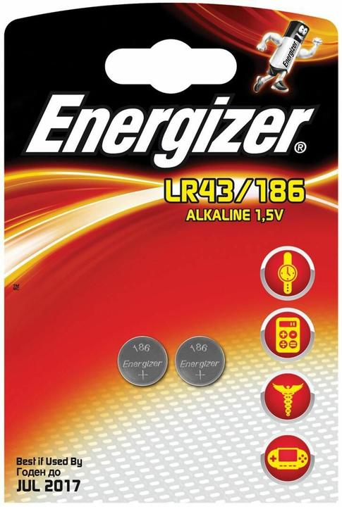 Actual product image Energizer LR43/186 Specialty (2 pcs., LR43, 100 mAh)