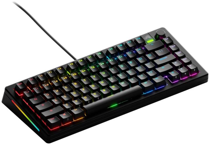 Actual product image Glorious GMMK 3 75 % Custom Gaming Keyboard - Pre-Built, ISO (US), Fox Switches, black (US, Cable)