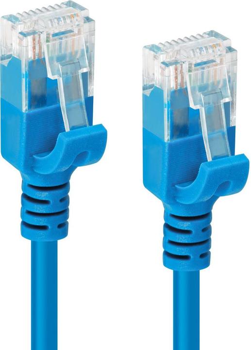 Actual product image MicroConnect U/UTP CAT6A Slim 0.5M Blue (U/UTP, CAT6a, 0.50 m)