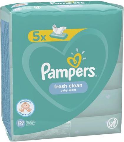 Image du produit Pampers frais et propre (5 x 52 pcs)