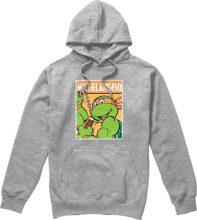 Immagine prodotto Teenage Mutant NT Felpa con Cappuccio Michelangelo Uomo (M)