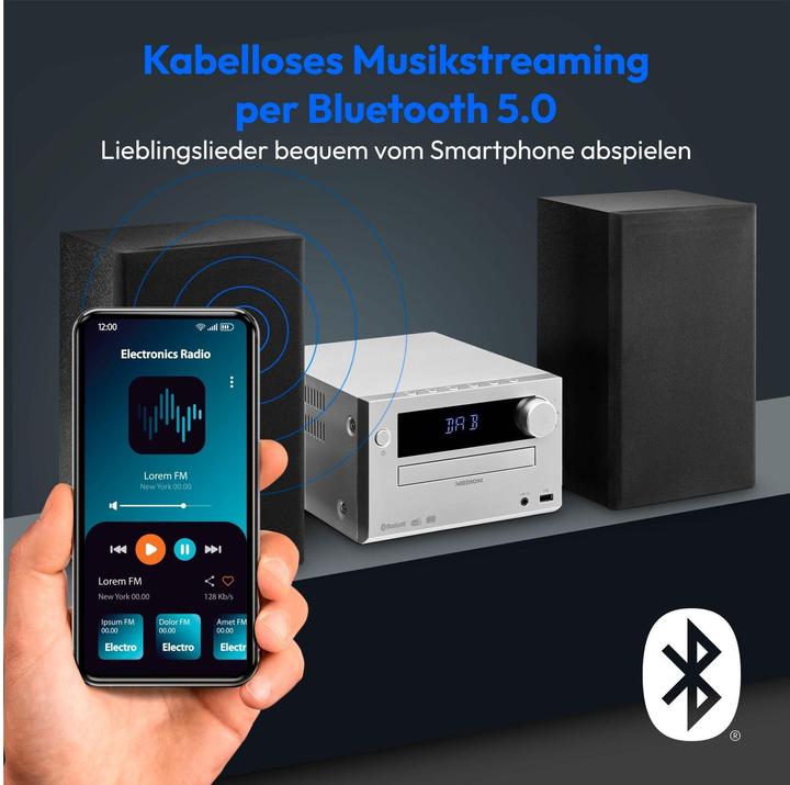 Produktbild Medion Life E64482 (CD Player, Bluetooth, 2x 15 W)