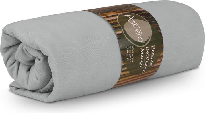 Actual product image Aspero Bamboo fitted sheet Macau (180 x 200 x 30 cm)