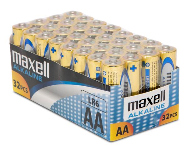 Image du produit Maxell Pile AA (32 pcs, AA / LR6 / LR06 / Mignon / R6 / R14505, 2100 mAh)