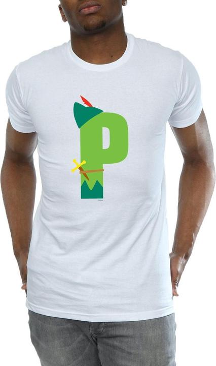 Immagine prodotto Disney Alphabet P Is For Peter Pan Maglietta Uomo (M)