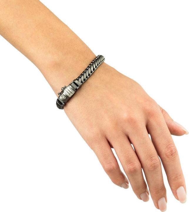 Immagine prodotto Buddha to Buddha Bracciale Ben XS Nero Rodio Argento J070BRS E (19 cm, Argento 925)