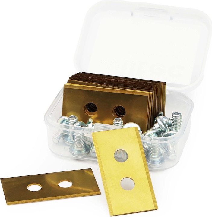 Immagine prodotto Wiltec Rasenroboter Messer Set Titan V2 35x18mm 18 Stück Mähroboter Rasenmäher (Robot falciante, Lame per tosaerba + lame di ricambio per macchine da giardino)