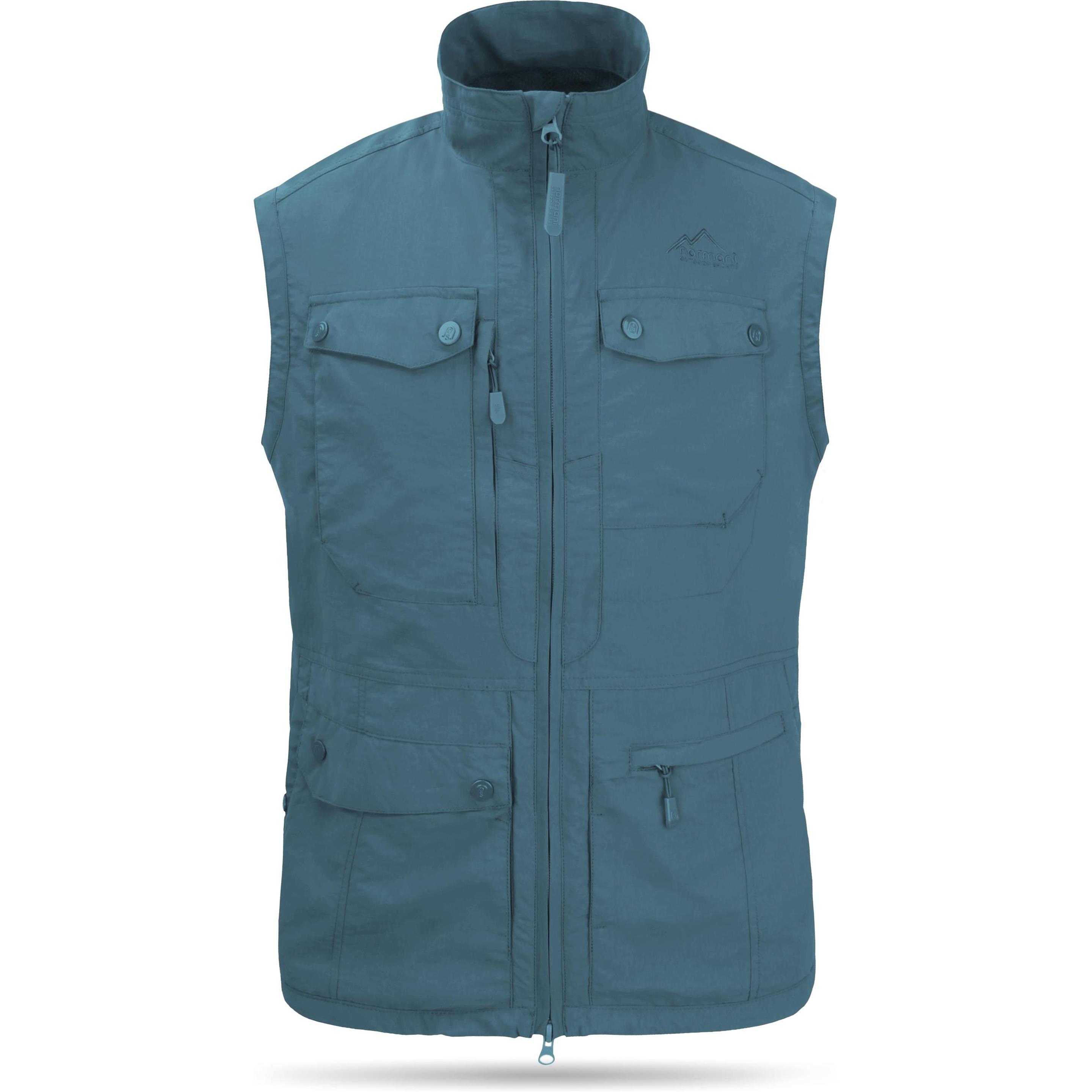 Normani, Herren, Weste, Herren Outdoor Weste Kudu - 1485, Blau, (6XL)