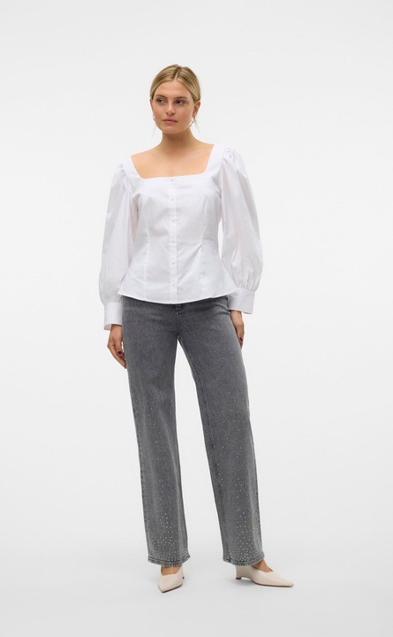 Produktbild Vero Moda VMTESSA Hohe Taille Weiter Beinschnitt Jeans Weit geschnitten (26)