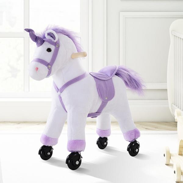 Produktbild Homcom Reitpferd auf Rollen Spielpferd