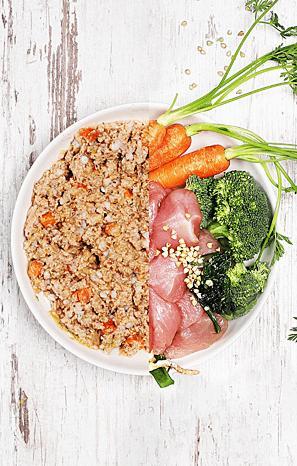 Produktbild Dog's love BIO Huhn, Buchweizen, Sellerie & Basilikum (Adult, 1 Stk., 400 g)