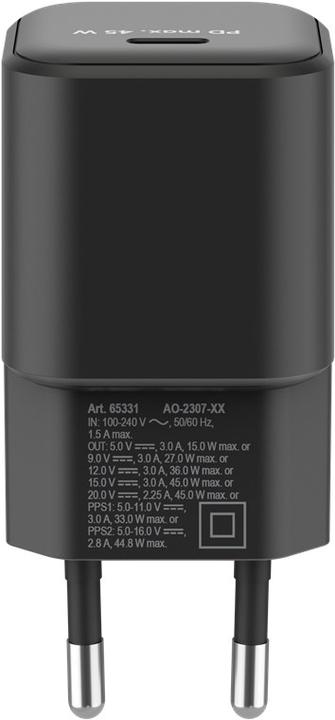 Actual product image Goobay USB C Nano Quick Charger with GaN technology (45 W)