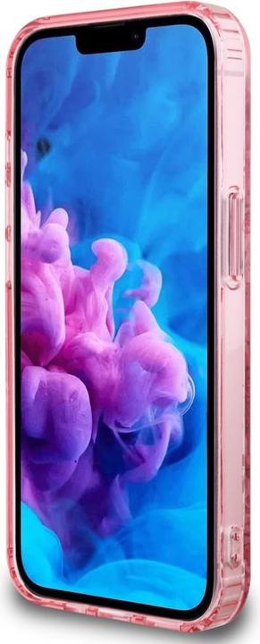 Immagine prodotto Guess Case IML Flowers MagSafe for iPhone 16e pink (Apple iPhone 16e)