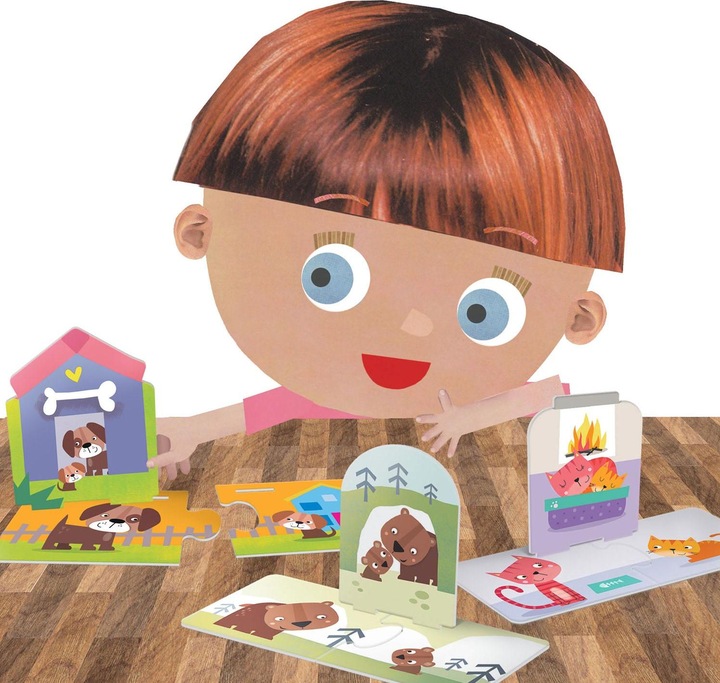 Produktbild Tiere und Gewohnheiten Puzzlespiel (Deutsch, Englisch, Italienisch, Französisch)