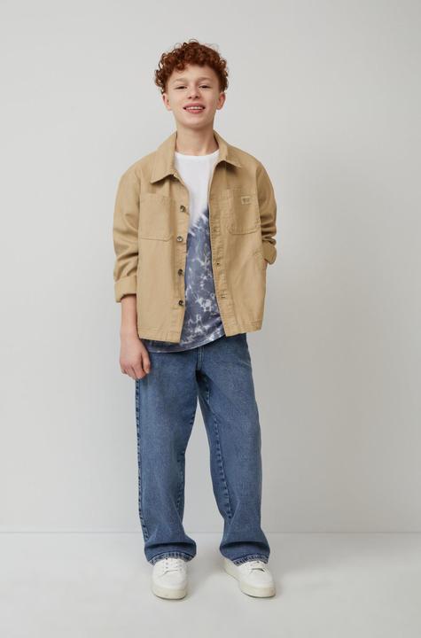 Produktbild S.Oliver T-Shirt T-Shirt mit Batikmuster und überschnittenen Schultern (170, 176)