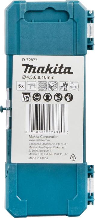 Produktbild Makita D-72877 (10 mm, 4 mm, 5 mm, 6 mm, 8 mm)