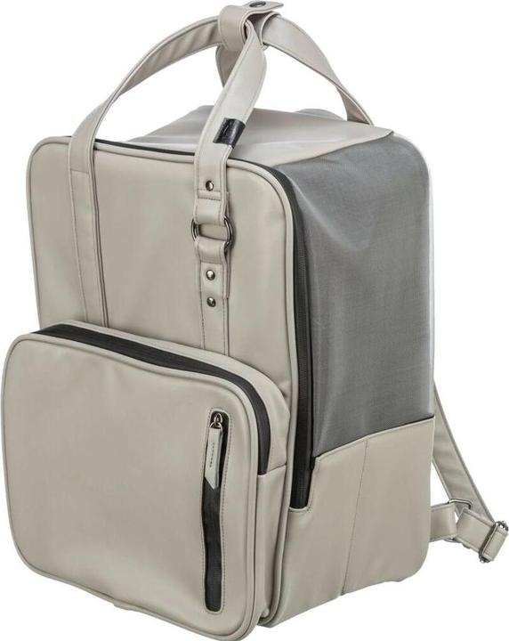 Actual product image Trixie Pet carrier backpack CityStyle light grey (Cat, Dog, Foldable)