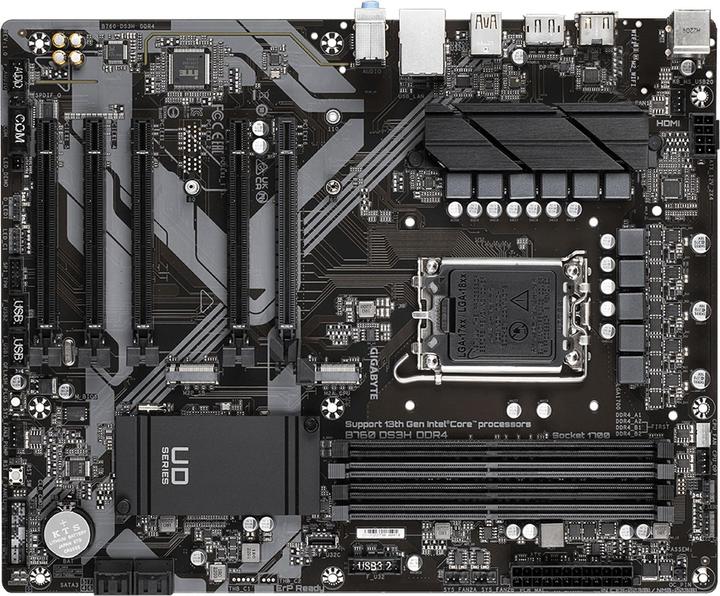 Image du produit Gigabyte B760 DS3H DDR4 (LGA 1700, Intel B760 Express, ATX)