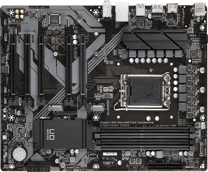 Produktbild Gigabyte B760 DS3H DDR4 (LGA 1700, Intel B760 Express, ATX)