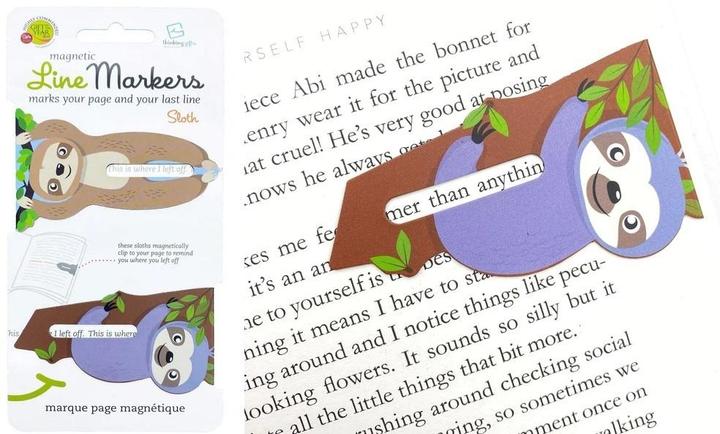 Actual product image Thinking Gifts Line Markers Sloth- Magn.14924