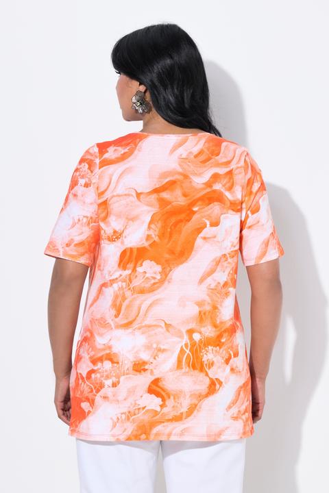 Produktbild Ulla Popken T-Shirt, A-Linie, Rundhals, Halbarm, Pima Cotton (50, 52)