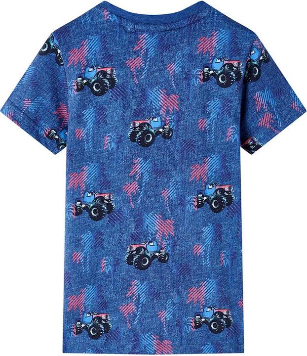 Immagine prodotto vidaXL Maglietta da bambino blu scuro melange 104,Materiale: 100 (104)