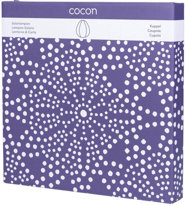 Produktbild Cocon Lampion LED Solar Kuppel, Violett (0.25 m)