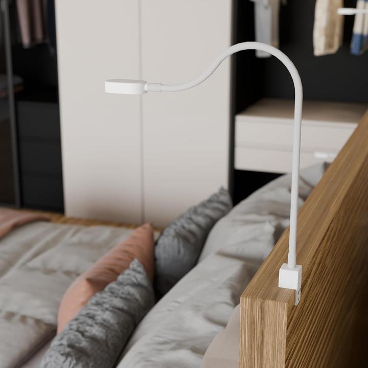 Produktbild Kalb Material für Möbel LED-Bettleuchte mit flexiblem Arm, dimmbar, USB-C (90 lm)