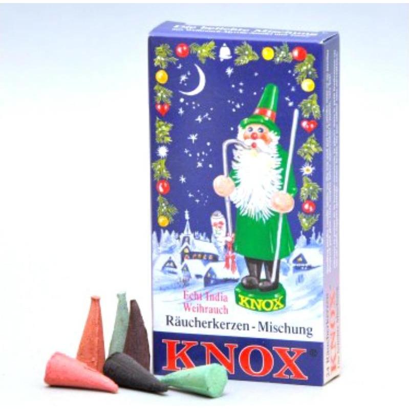 Knox, Duftkerzen, Räucherkerzen Weihnachtsmischung, 24 Stk.