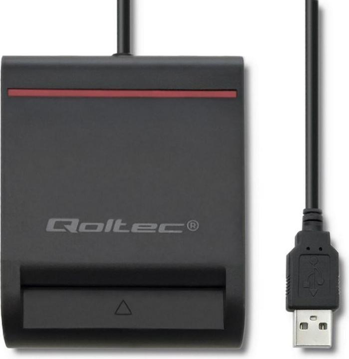 Produktbild Qoltec Skeneris Smart chip ID card scanner USB 2.0 Plug&Play (USB 2.0)