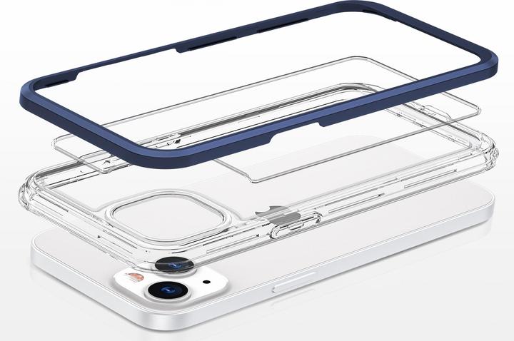 Produktbild Hurtel Clear 3in1 case for iPhone 13 blue frame gel cover (Apple iPhone 13)