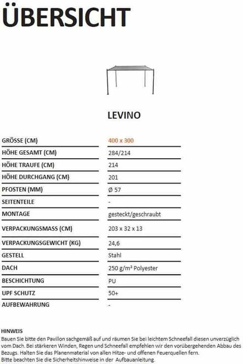Actual product image Siena Garden Pavilion (400 cm, 300 cm)