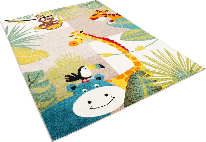 Pergamon Tappeto per bambini Softstar Kids mondo animale (140 x 200 cm)