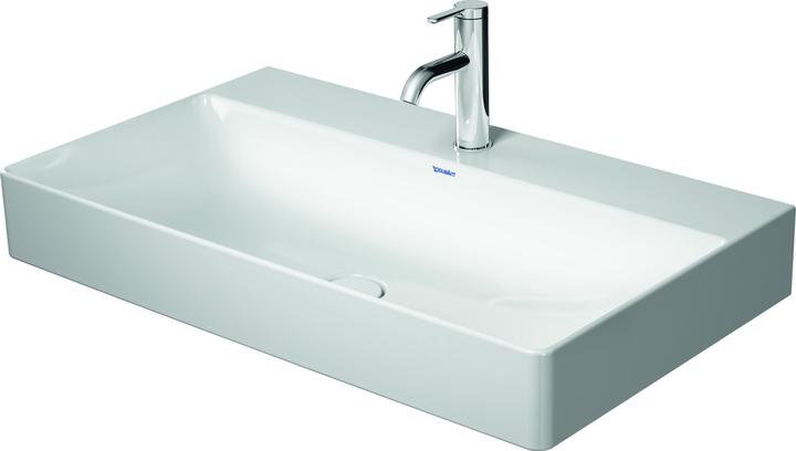 Duravit Waschtisch DURASQUARE o ÜL m HLB 800x470mm ohne Hahnloch weiss (470 mm, 800 mm)