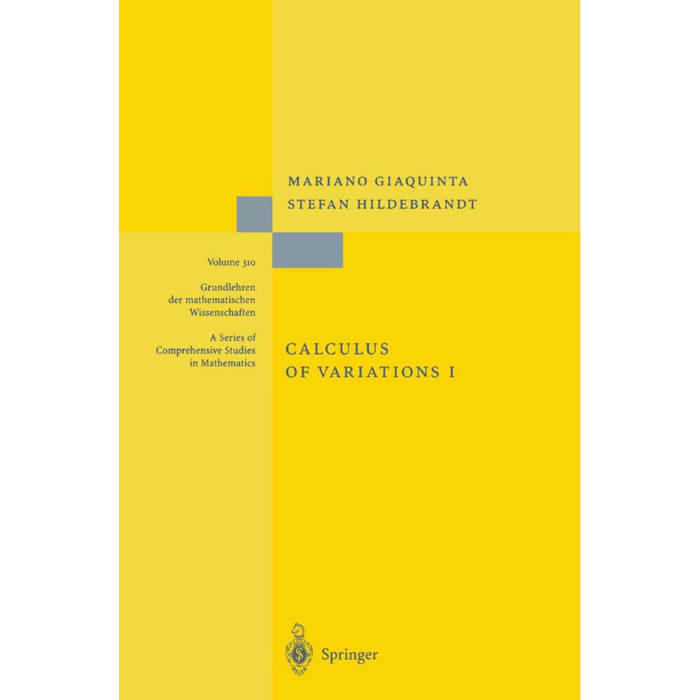 Calculus of Variations I, Fachbücher von Stefan Hildebrandt, Mariano Giaquinta
