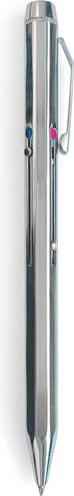 Actual product image Kikkerland 3-colour pen (Silver, 1 x)