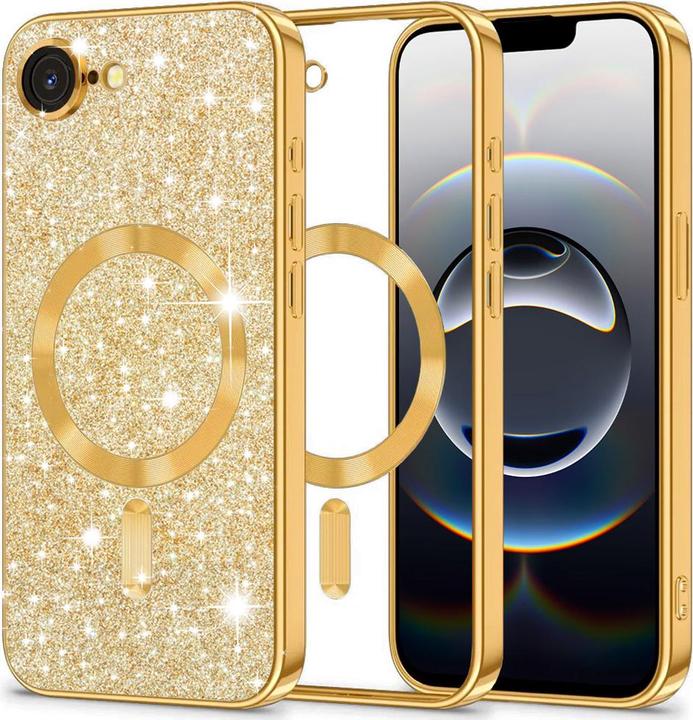 Produktbild Techsuit - Luxury Glitter MagSafe - iPhone 16e - Gold (Apple iPhone 16e)