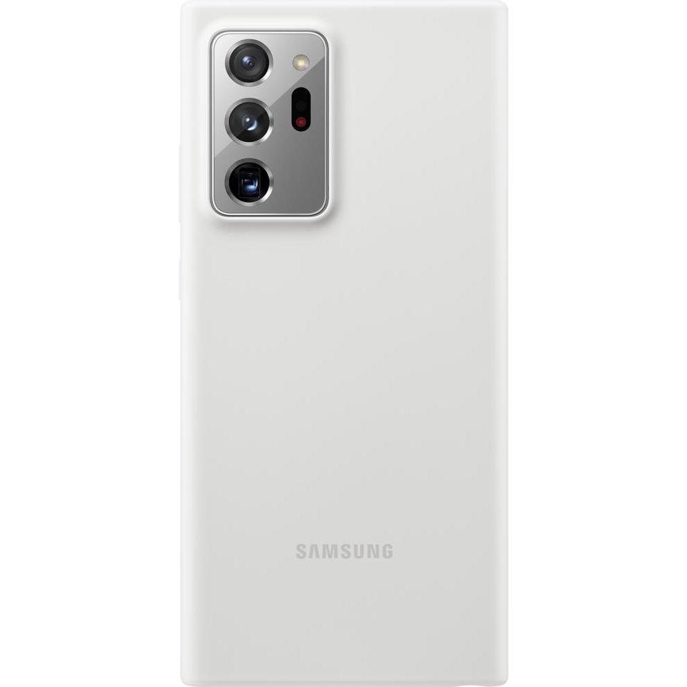 Samsung Silicone Cover (Samsung Galaxy Note 20 Ultra), Smartphone Hülle, Weiss