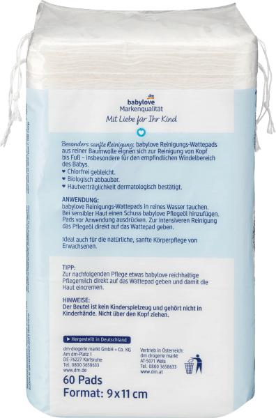 Produktbild dm babylove Reinigungs-Wattepads