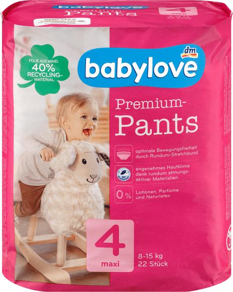 dm babylove Pants Premium (Gr. 4, Tragepack, 22 Stück)