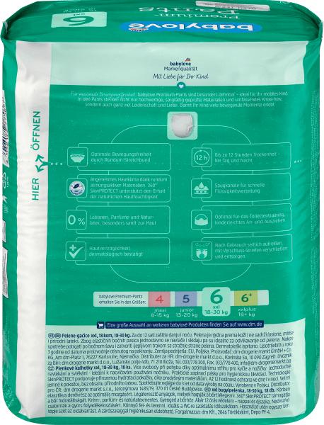 Image du produit dm babylove Pants Premium (Taille 6, Pack, 18 pcs)