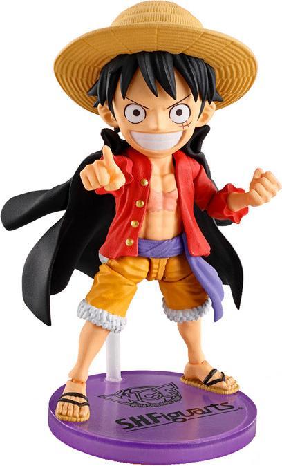 Produktbild Bandai One Piece World Collactable Figures x S.H. Figuarts Actionfigur Monkey D. Luffey 8 cm