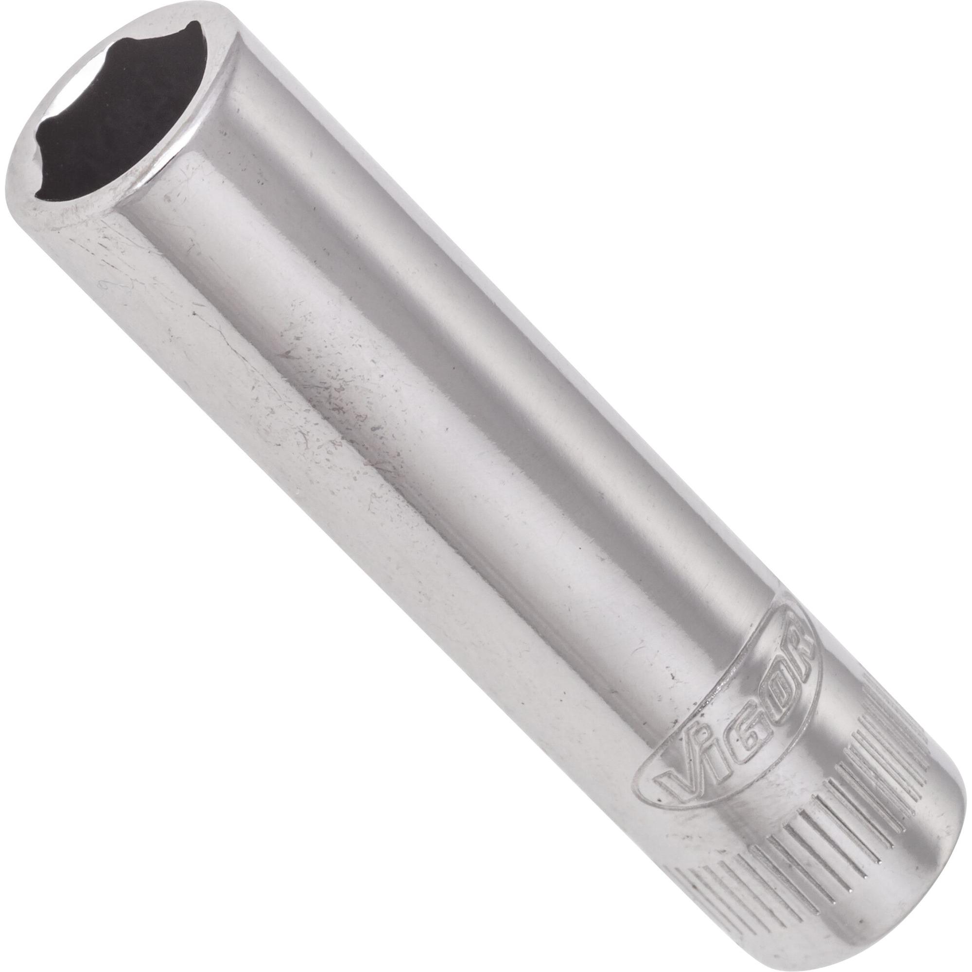 Vigor, Steckschlüssel + Stecknuss, STECKSCHLÜSSEL-EINSATZ 1/4" SW 8 LANG (8 mm)