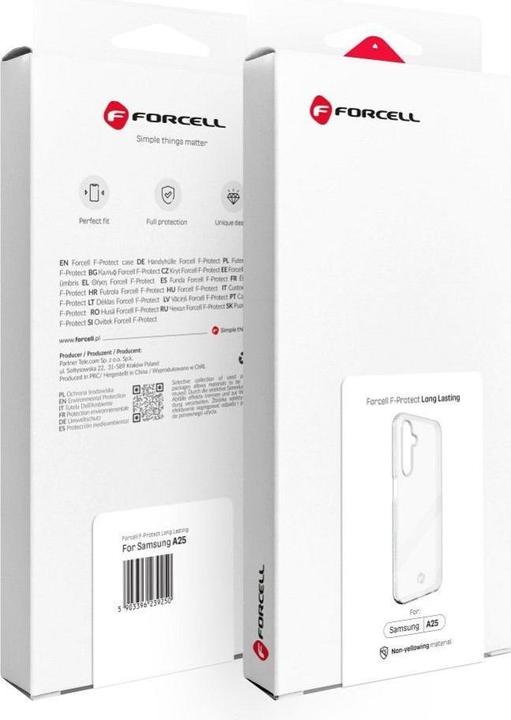 Produktbild Forcell Back panel cover F-PROTECT Long Lasting thin case for SAMSUNG A25 transparent (Samsung Galaxy A25)