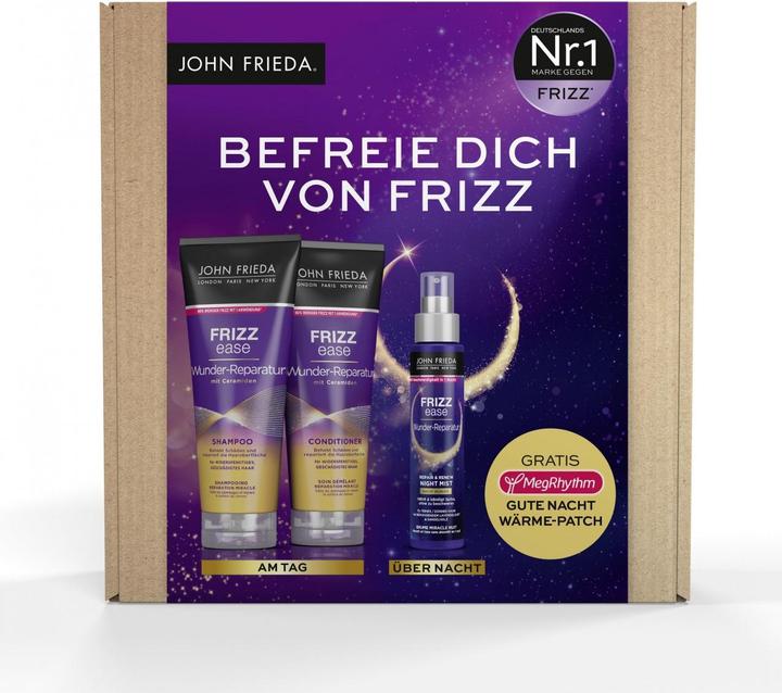 Produktbild John Frieda Frizz Ease - Nachtwunder Set (600 ml, Flüssiges Shampoo)