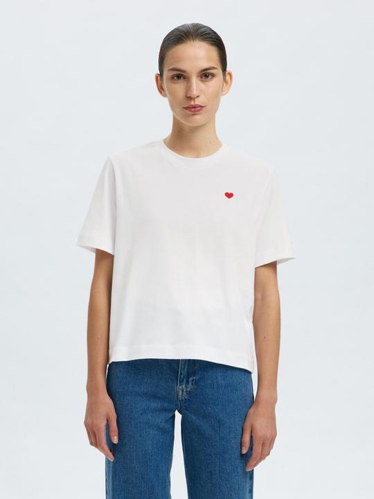 Immagine prodotto Selected Femme Besticktes T-Shirt mit Rundhalsausschnitt (XS)