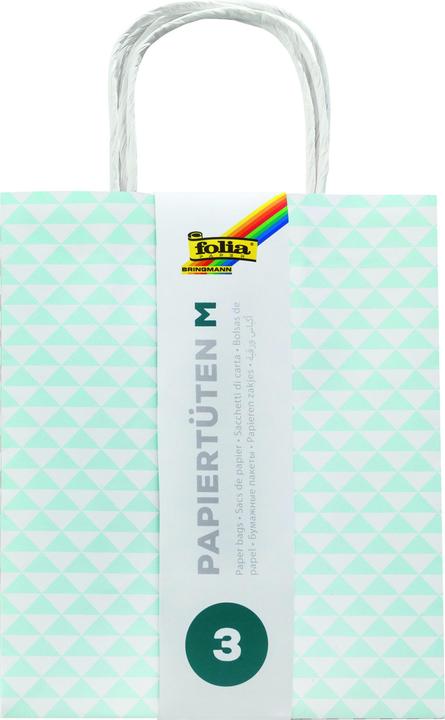 Image du produit Folia Papiers BASIC, papier kraft, 180 x 80 x 210 mm (Pochette cadeau, 3 x)