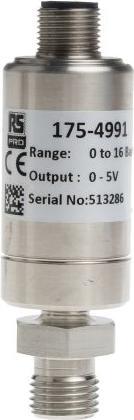 Produktbild RS PRO Pressure Transmitter 0-16barG 0-5V M12 4