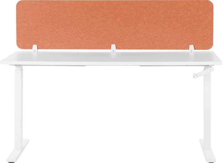 Produktbild Beliani Schreibtischtrennwand hellrot 180 x 40 cm WALLY (180 x 40 cm)