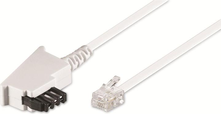 Produktbild Goobay TAE-F-Anschlusskabel (Universal-Pin Out), Weiss, 15 m